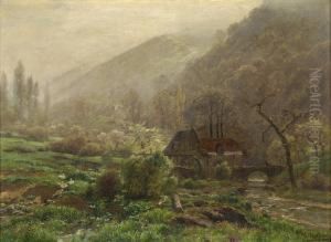 Muhlbachtal Bei Koblenz. by Heinrich Sen Hartung