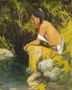 Resting by Eanger Irving Couse