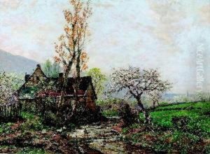 Landschaft Mit Bauernhof. by Heinrich Sen Hartung