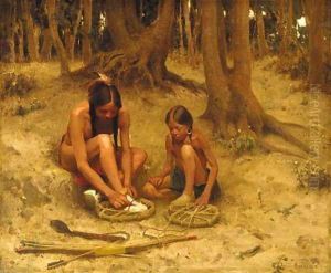 Putting on the War Shoes by Eanger Irving Couse