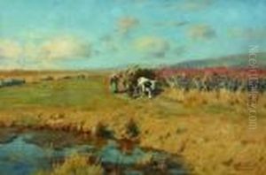 Ruckkehr Von Der Heuernte by Hermann Hartwich