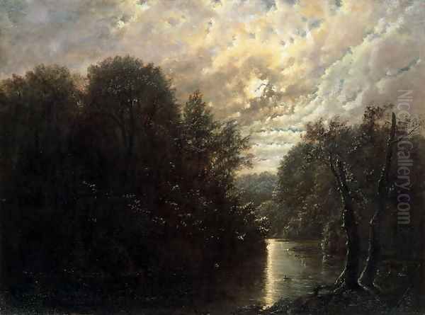 River Landscape in the Rosental near Leipzig - view 1