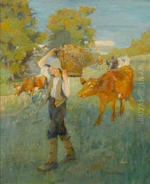 Returning From The Orchard - view 1