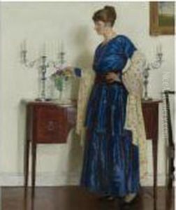 Woman By The Sideboard, Portrait Of The Artist's Wifegertrude Woman By The Sideboard, Portrait Of The Artist's Wifegertrude