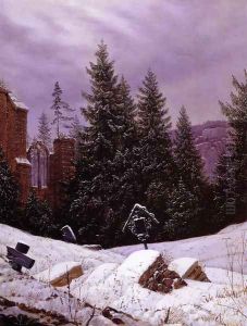 Cemetary on Mount Oybin by Carl Gustav Carus
