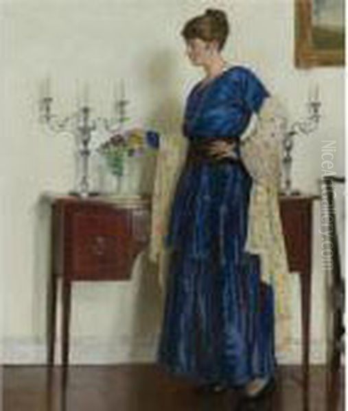 Woman By The Sideboard, Portrait Of The Artist's Wife Gertrude - view 1