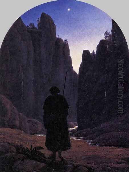Pilgrim in a Rocky Valley c. 1820 - view 1