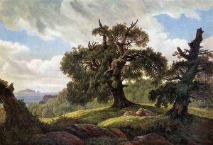 Oaks at the Sea Shore 1835 by Carl Gustav Carus