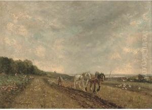 Ploughing The Field by John Rabone Harvey