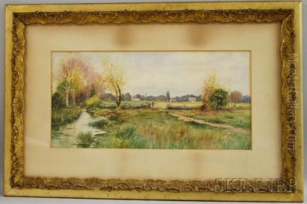 Fence Mending In An Autumn Landscape - view 1