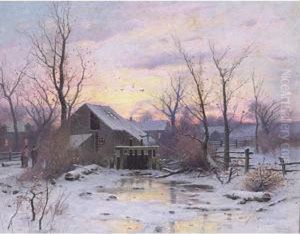 Wintry Twilight by Du Bois Fenelon Hasbrouck