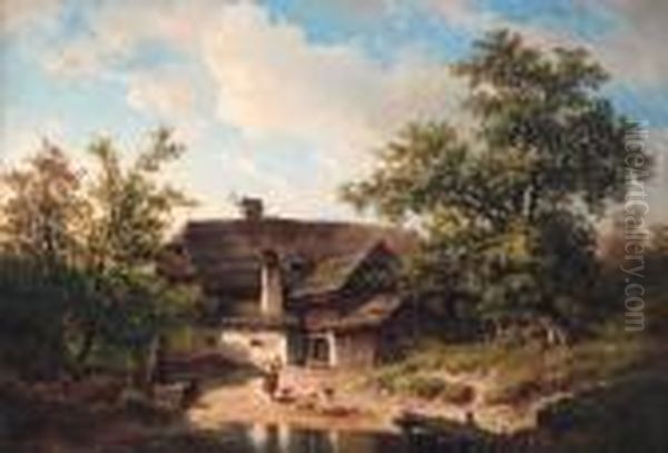 A Farmyard In The Tragossthal In Steiermark, Austria - view 1