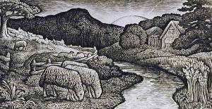 The Sheep of his Pasture, c.1828 by Edward Calvert