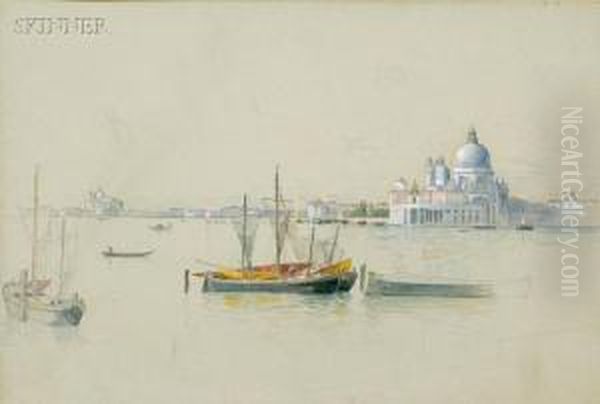 Sailing Vessels Near Santa Maria Dellasalute, Venice - view 1