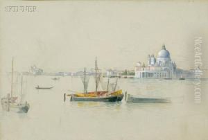 Sailing Vessels Near Santa Maria Dellasalute, Venice Sailing Vessels Near Santa Maria Dellasalute, Venice