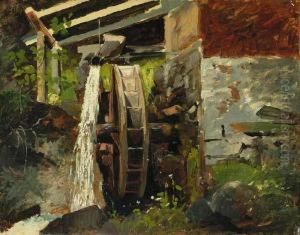 ''the Mill-schwyz, Switzerland'' by William Stanley Haseltine
