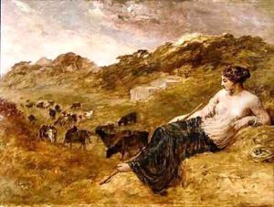 Cyrene and Cattle by Edward Calvert