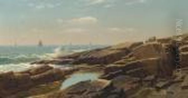 Rocks At Narragansett, Rhode Island - view 1
