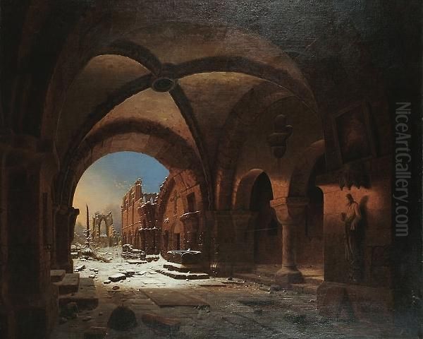Sunset Upon Walkenrind Cloisters - view 1