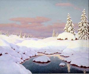 Scene d'Hiver by Ivan Fedorovich Choultse