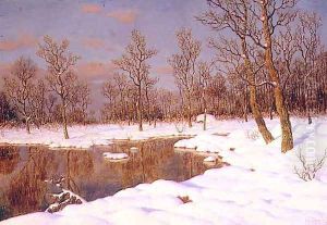 A November Evening by Ivan Fedorovich Choultse