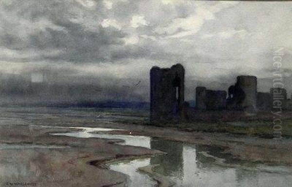Flint Castle - Sands Of Dee - view 1