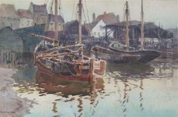 Fishing Vessels Docked At A Harbour - view 1