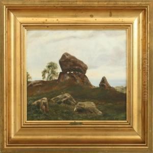 Landscape With Dolmen by Otto Haslund