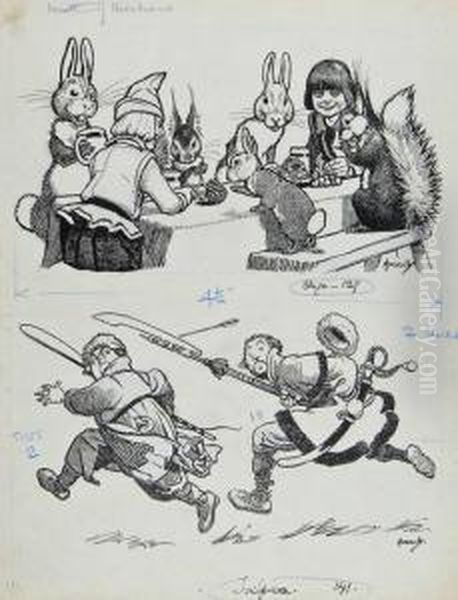 "tea Party" & "running Away" - view 1