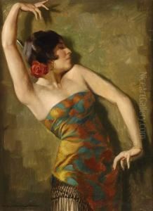 Flamenco-tanzerin. by Hans Hassenteufel