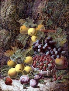 Still life with fruit by Oliver Clare