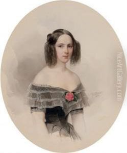 Portrait Of Natalia Nikolaevna Pushkina Portrait Of Natalia Nikolaevna Pushkina