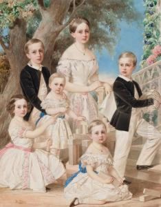Portrait Of The Children Of The Duke Of Leuchtenberg