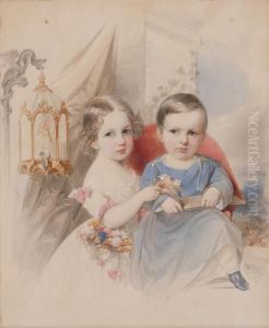 Portrait Of Two Children Portrait Of Two Children