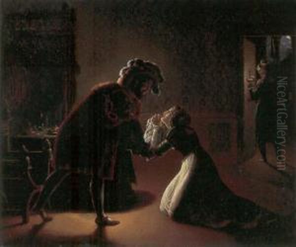 Diane De Poitiers Begging Francois I Mercy For Her Father - view 1