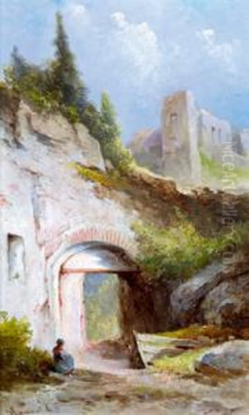 Eingang In Die Ruine Klamm Am Semmering - view 1
