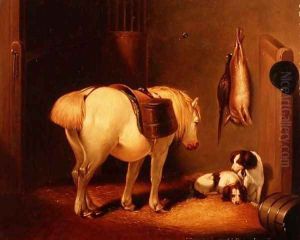 The Gamekeeper's Stable by Abraham Cooper