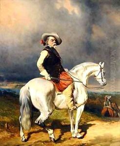 Cavalier on a White Horse by Abraham Cooper