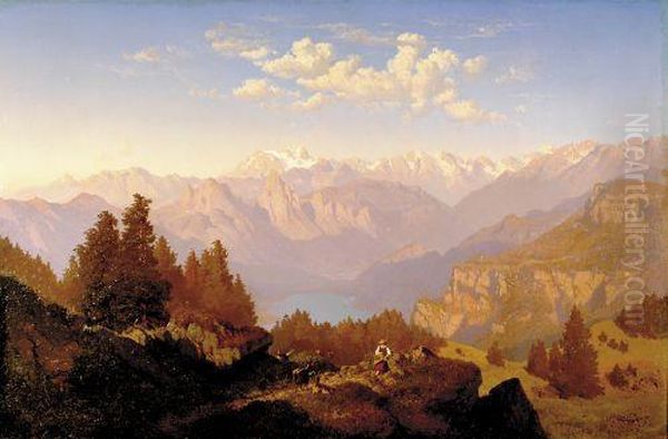 Shepherd In Expansive Landscape - view 1