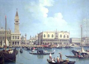 A View of the Grand Canal (oil on canvas) by (Giovanni Antonio Canal) Canaletto