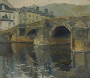 Pont Sur La Semois by Gaston Haustrate