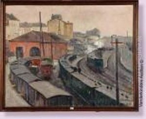 La Gare De Luxembourg by Gaston Haustrate