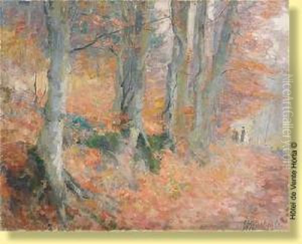 Cavaliers Sortant D'un Bois - view 1