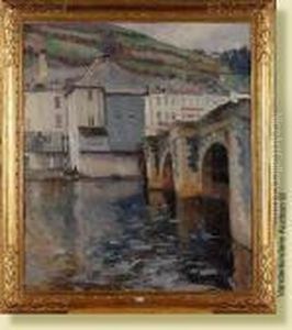 Vue De La Semois A Bouillon by Gaston Haustrate