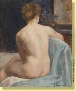 Jeune Femme Nue De Dos by Gaston Haustrate
