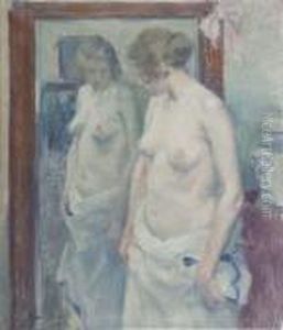 In Front Of The Mirror by Gaston Haustrate