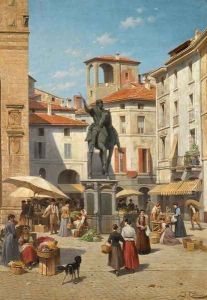 Piazza Cavalli, Piacenza by Jacques Carabain