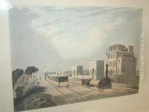 View Of The Manchester And Liverpool Railways by Robert I Havell