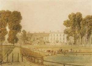 View Of Barnes Pond And The Sun Inn
