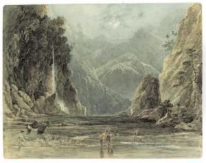 A Waterfall In The East Indies by William Havell